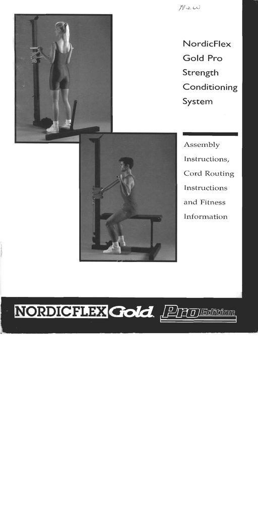NordicFlex NORDIC FLEX Gold Home Gym OWNER'S MANUALS 