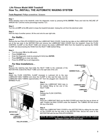 Life Fitness Model 5500 HRS Treadmill | Manualzz