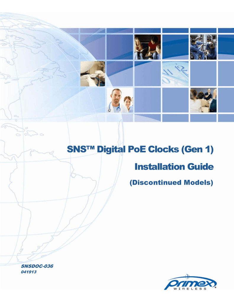 Inova Digital POE Clock Install Guide Manualzz