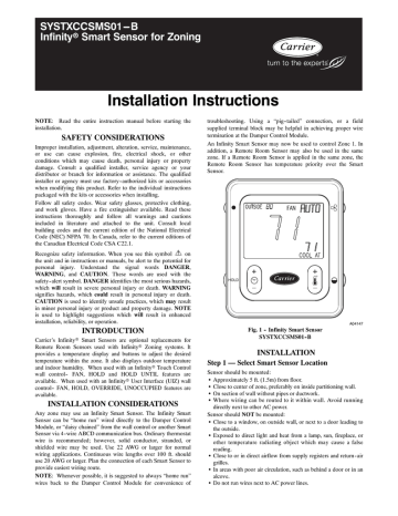 Carrier Installation Instructions | Manualzz