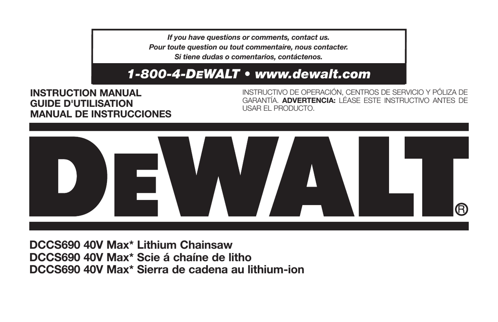 Parts DeWALT DCCS620 20v 12/" Chainsaw Chain Brake Front Hand Guard