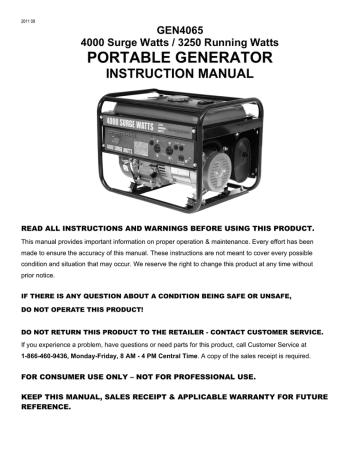 Generador Eléctrico 2500w 6.5hp 196cc Tanque 15 L - Foto 7