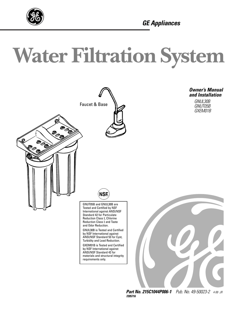 Water Filtration System Manualzz