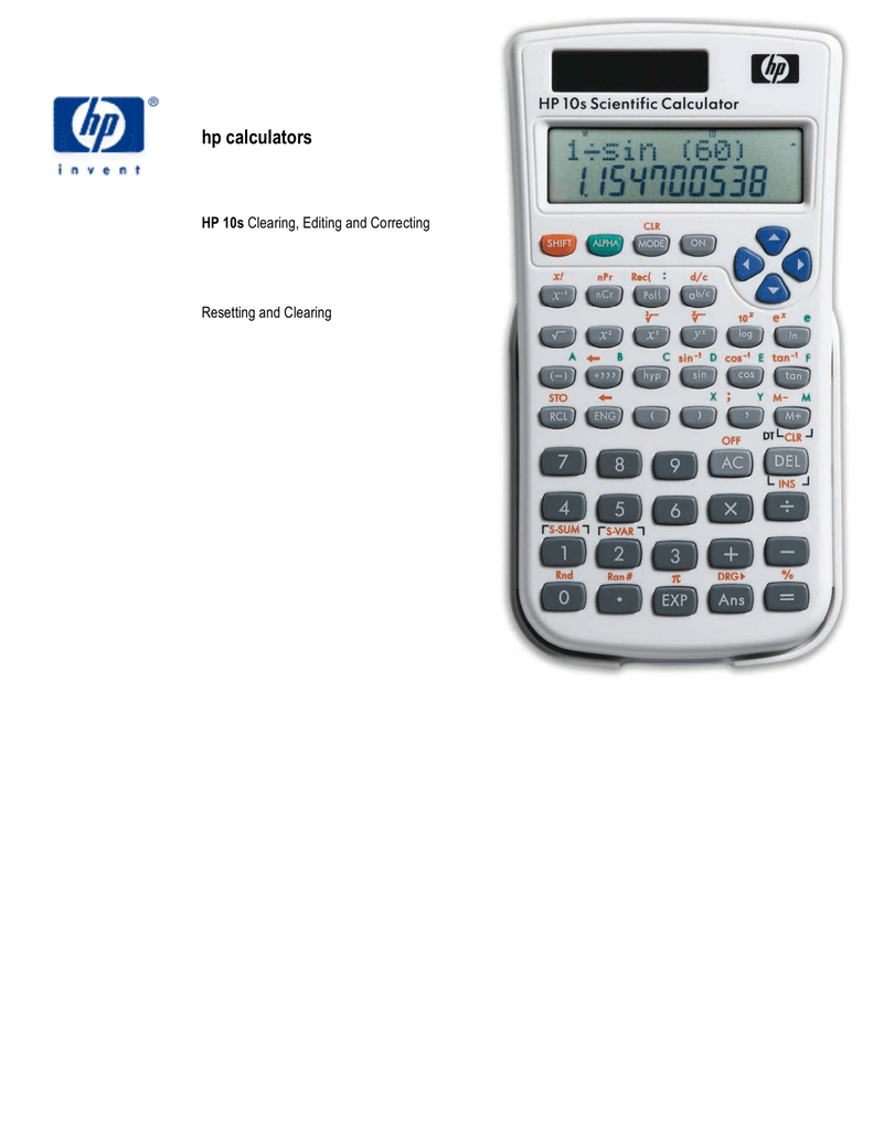 Hp Calculators Manualzz