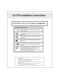 Code Alarm CA- 550 Installation manual