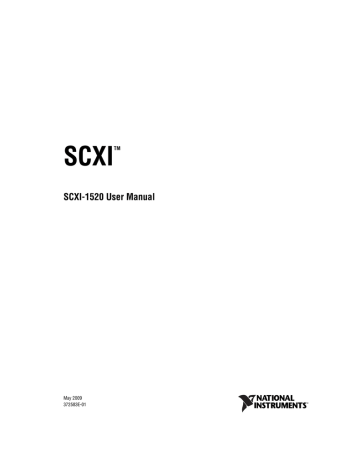 National Instruments SCXI-1520 User manual | Manualzz