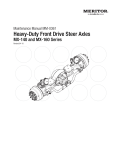 Meritor MX-140, MX-160 Front Drive Steer Axle Maintenance Manual