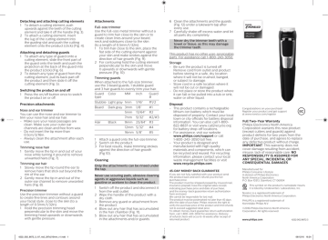 Norelco MG3760/60, MG3750/60 User manual | Manualzz
