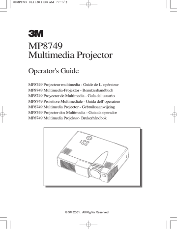 MP8749 Multimedia Projector | Manualzz