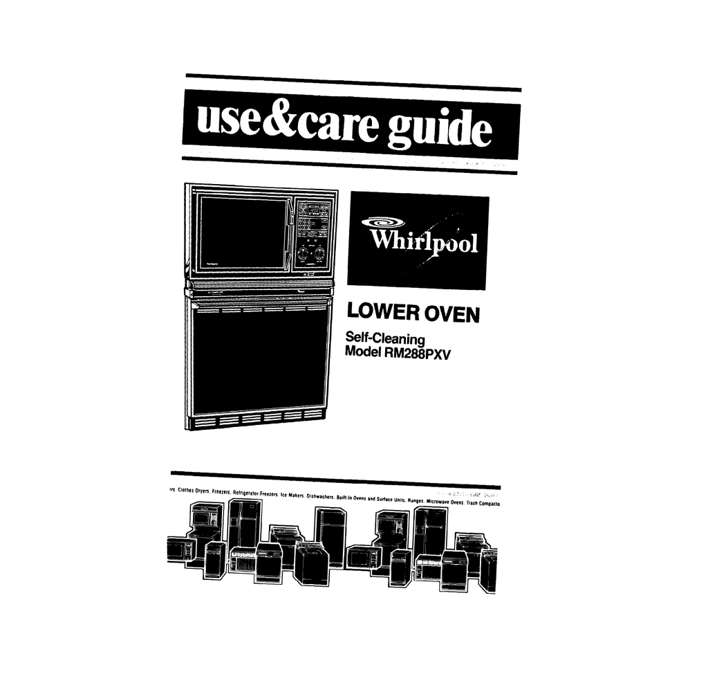 Whirlpool Oven/Microwave Combo Repair Manual Manualzz