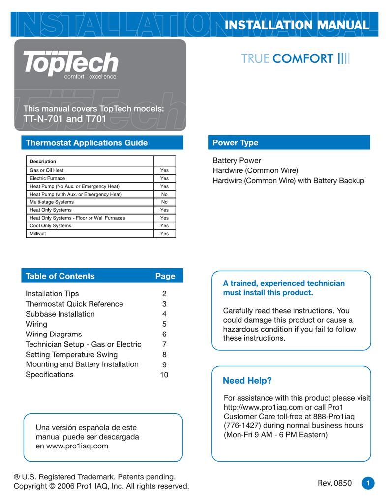 TT-N-701 and T701 | Manualzz