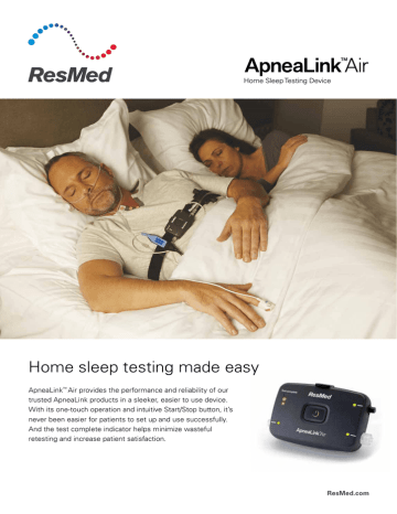 ApneaLink™ Air - Product Brochure | Manualzz