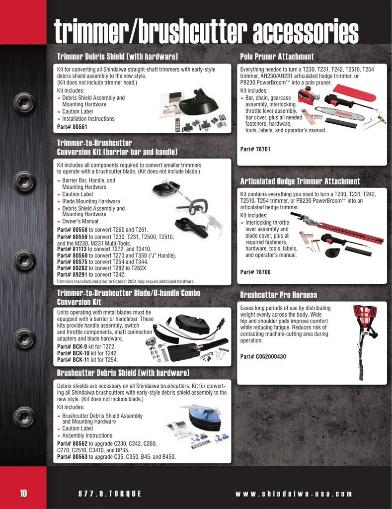 shindaiwa blade conversion kit