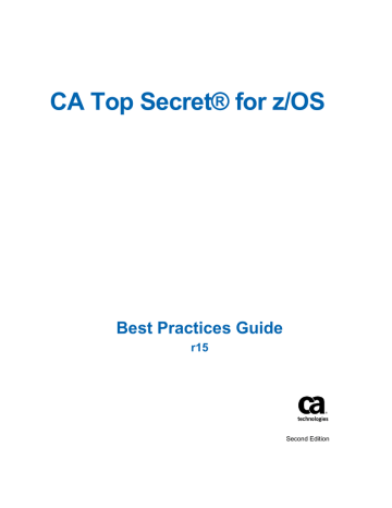 CA TOP SECRET FOR Z OS QUICK REFERENCE GUIDE visual data 2