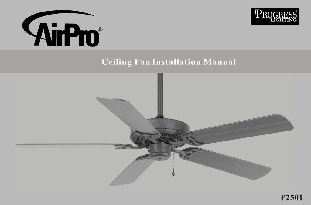 Ceiling Fan Installation Manual Manualzz Com