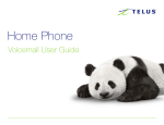 TELUS Home Phone Voicemail User Guide