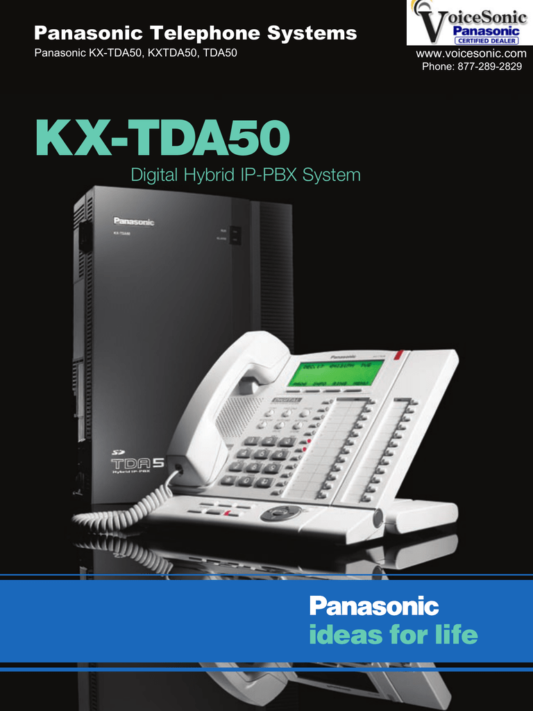Panasonic KXTDA50 Digital Hybrid IP Control Unit 0 x 4 Config SD Card