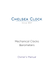 Chelsea Clock Ship&rsquo;s Bell, Shipstrike, Barometer Manual