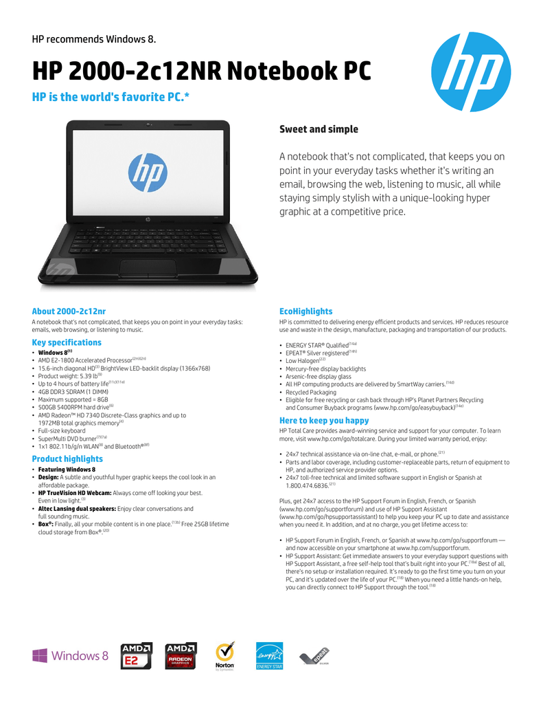 hp 2000 laptop amd radeon hd 6320 graphics card