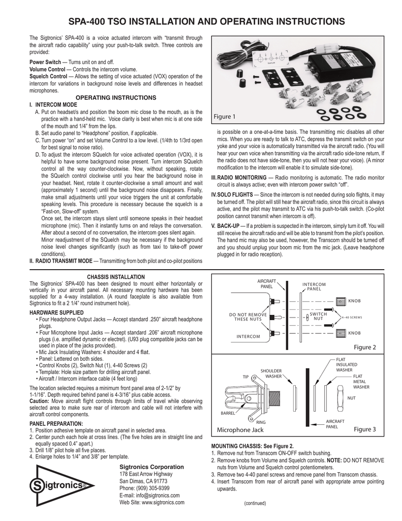 Sigtronic Wiring Diagram - Complete Wiring Schemas