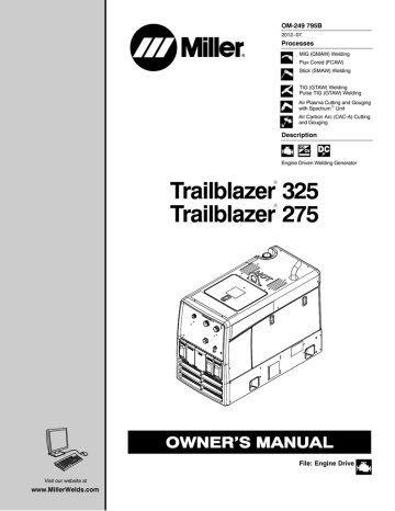 Miller TRAILBLAZER 325 GAS Owner Manual | Manualzz