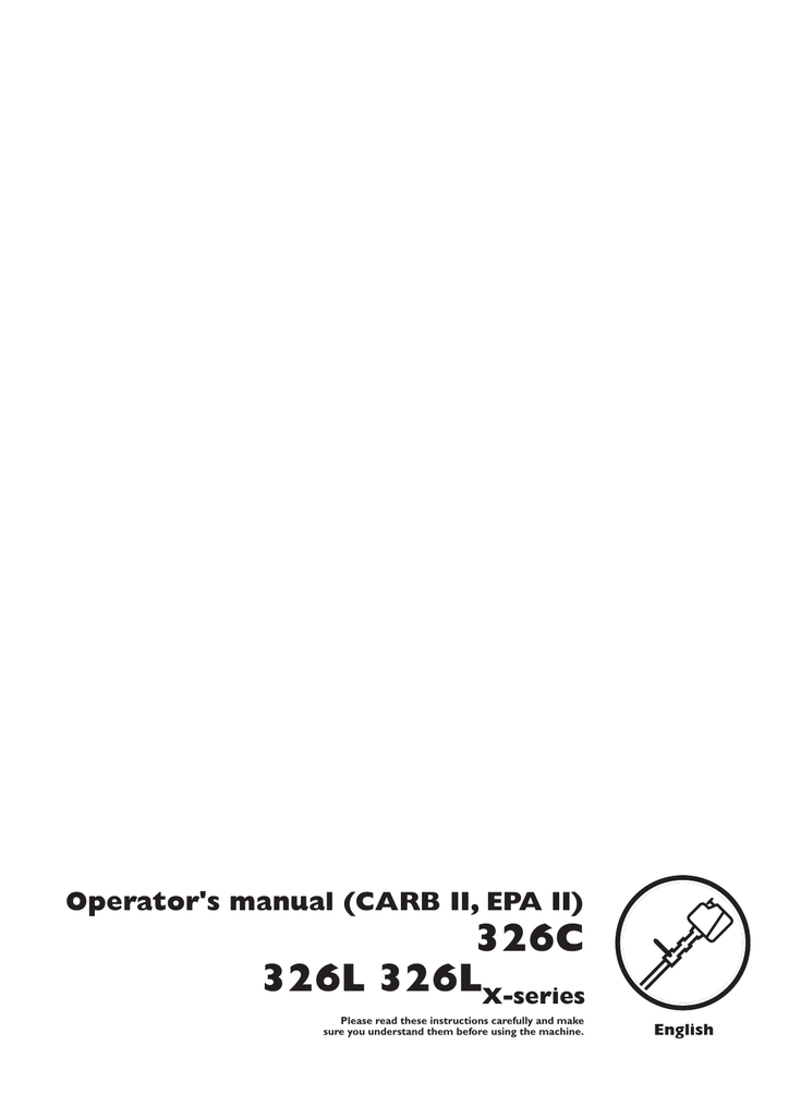Husqvarna 326L Trimmer User manual Manualzz