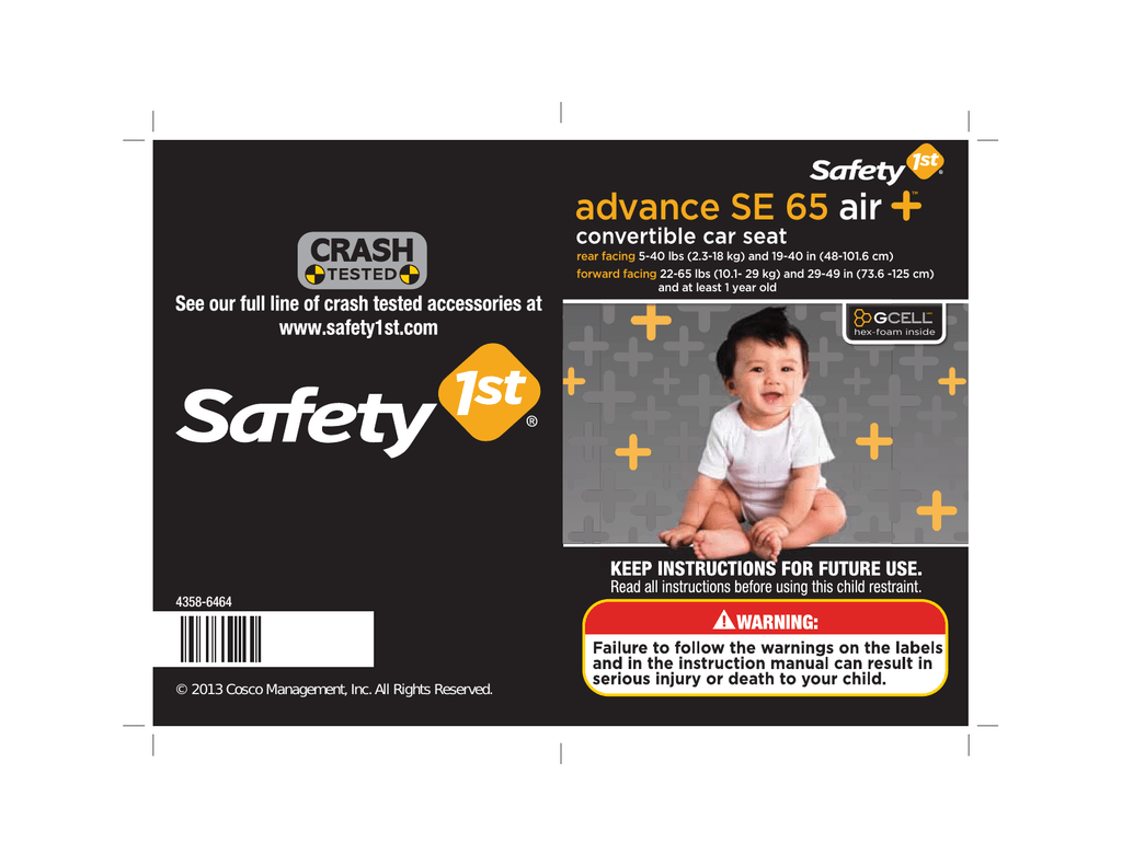 Safety 1st advance se hotsell 65 air+