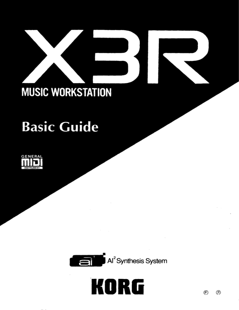 Korg X3r Basic Guide Manualzz