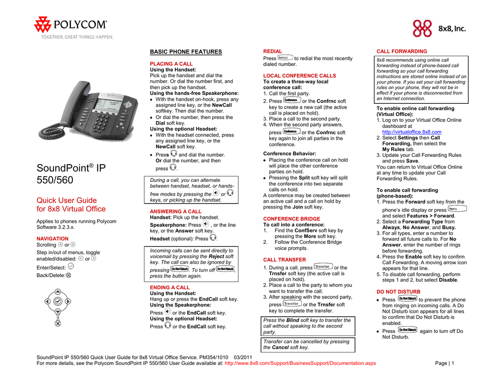 Poly Soundpoint Ip 560 Soundpoint Ip 550 User Manual Manualzz