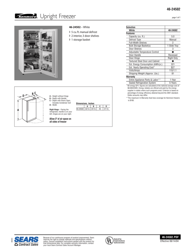 Upright Freezer Manualzz