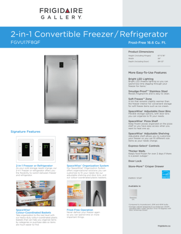 2-in-1 Convertible Freezer / Refrigerator | Manualzz