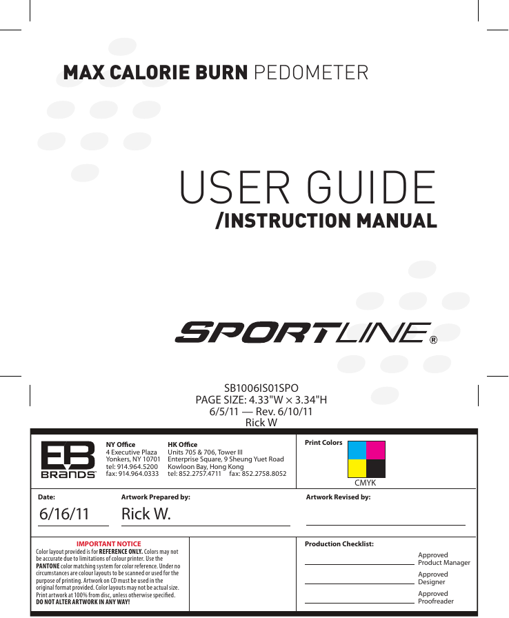 User GUide Sportline Manualzz