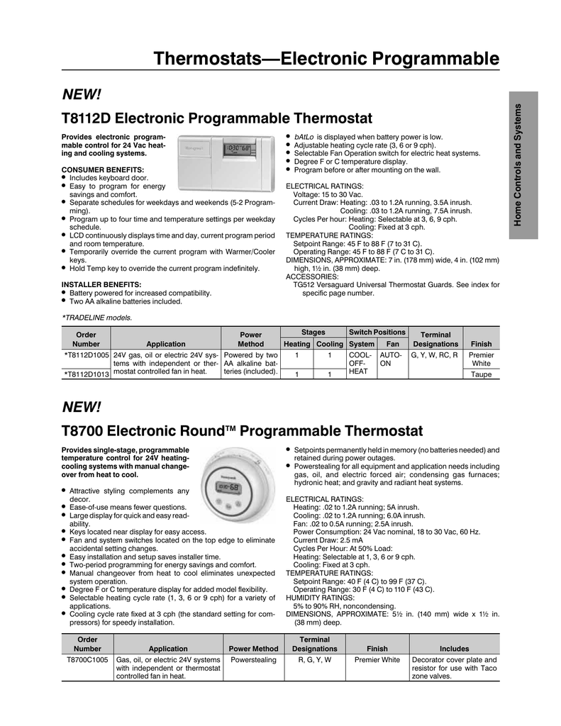 Thermostats Electronic Programmable Manualzz