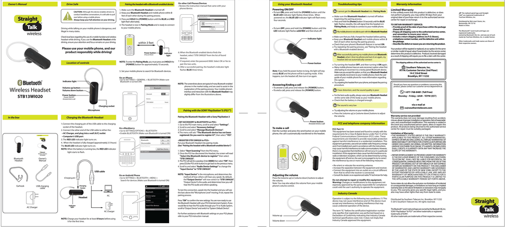 User Guide Southern Tele Manualzz User Guide Southern Tele Manualzz