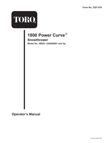 Toro 3.80E 13 User manual | Manualzz
