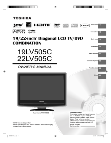 Toshiba 22LV505C User manual | Manualzz