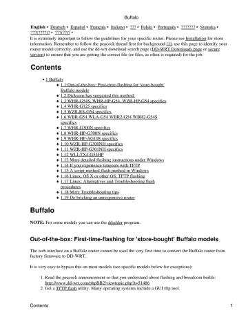 Contents Buffalo Dd Wrt Manualzz