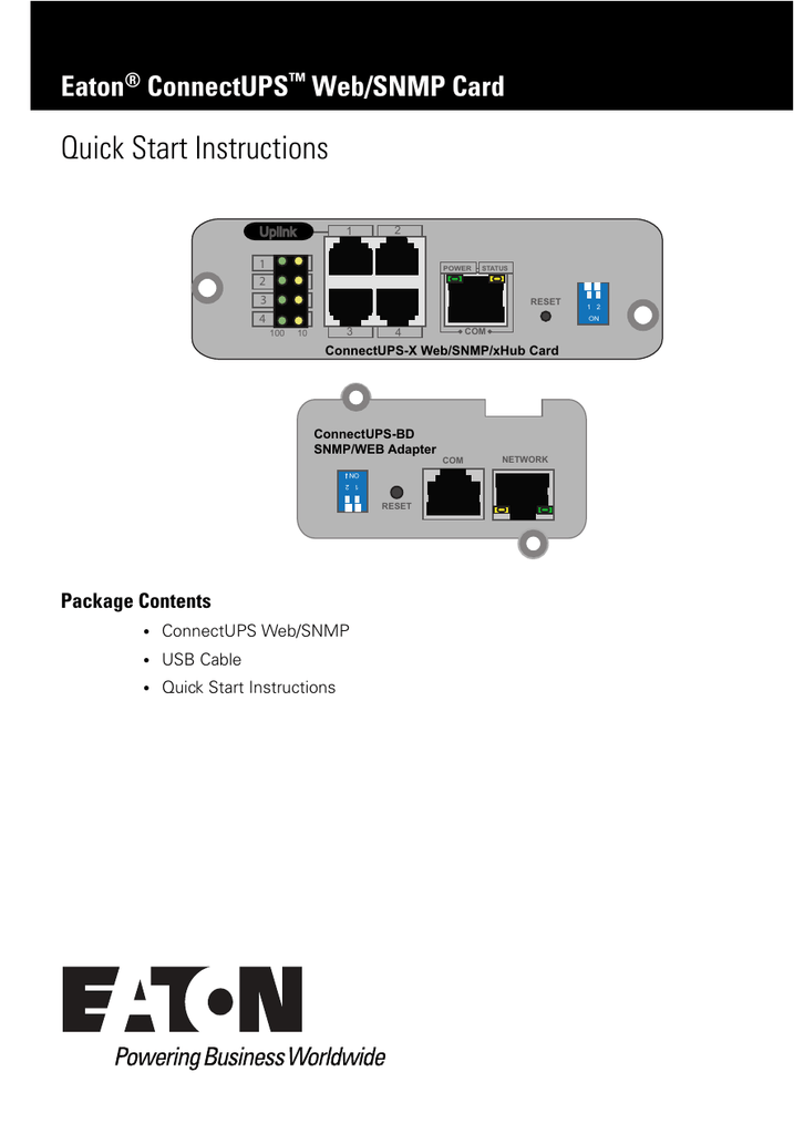 Eaton карта network card ms