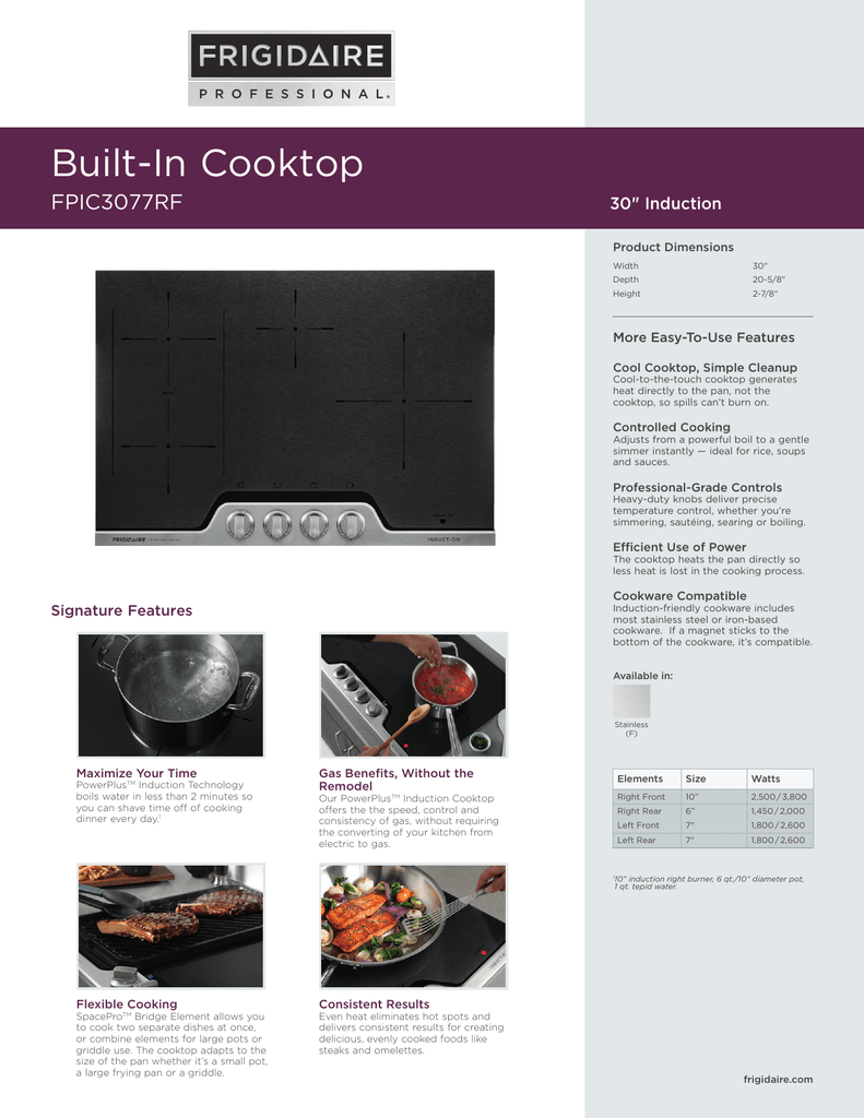 fpic3677rf frigidaire
