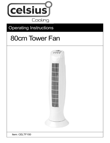 80cm Tower Fan | Manualzz