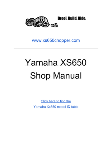 Yamaha Xs650 Shop Manual Manualzz