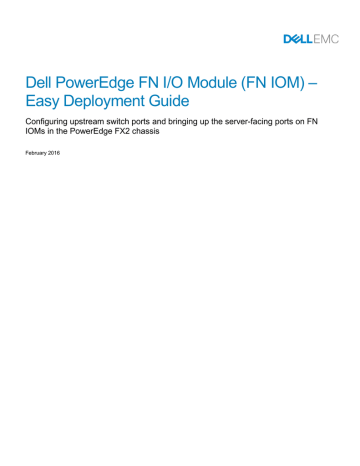 Dell PowerEdge FN I/O Module (FN IOM) – Easy | Manualzz