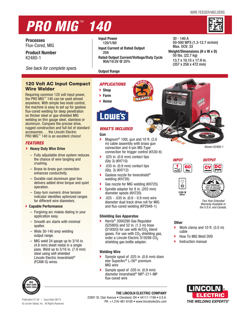 Lincoln Electric Pro Mig 140