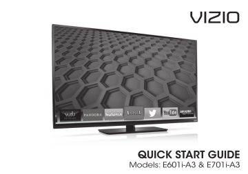 Vizio E701i-A3 Quick Start Guide | Manualzz