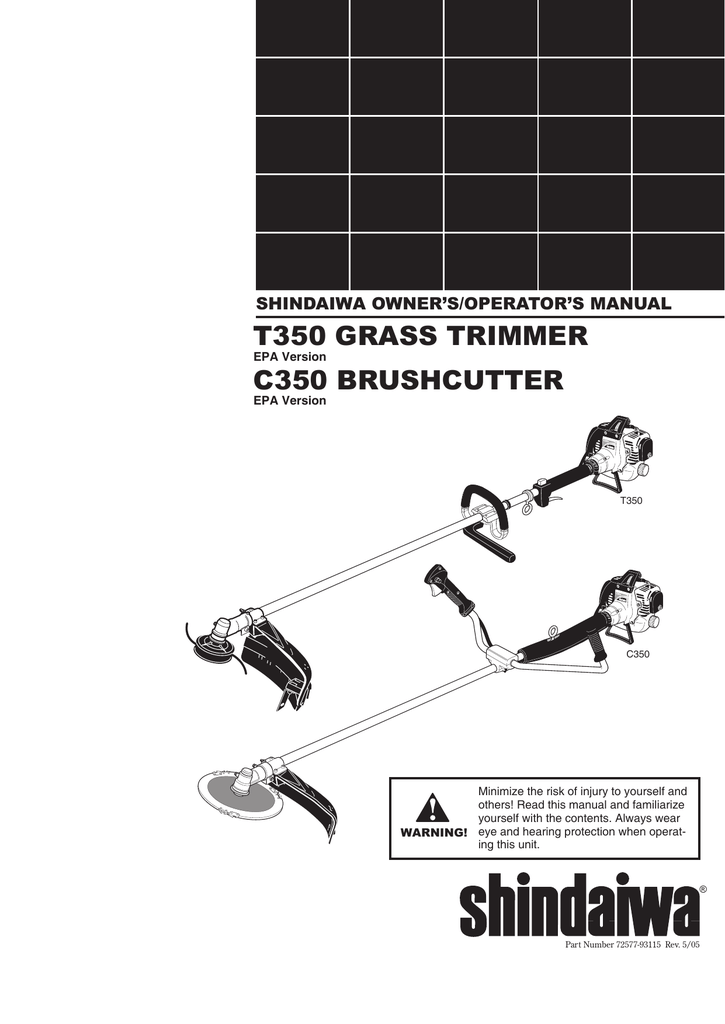 Shindaiwa T261 Repair Manual