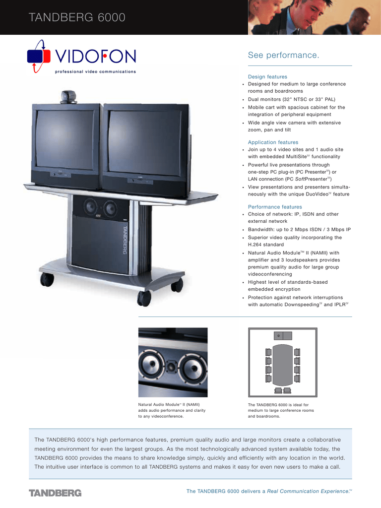 Tandberg 6000 Videokonferenz Manualzz