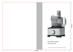 Nutrichef Kitchen PKFP50 Food Processor or Blender Owner's Manual