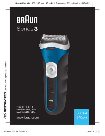 Braun 380s-4, 340s-4, Series 3 User manual | Manualzz