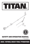 Titan Petrol Multi Tool TTK587GDO Manual