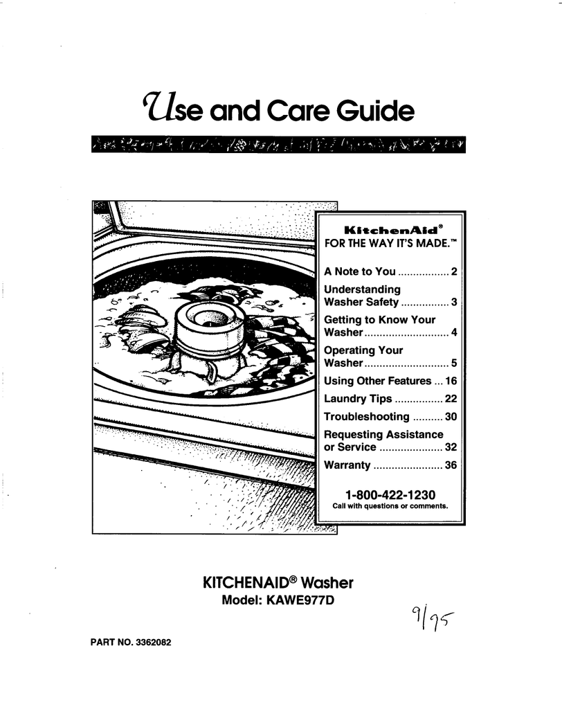 KitchenAid Washing Machine Repair | Manualzz